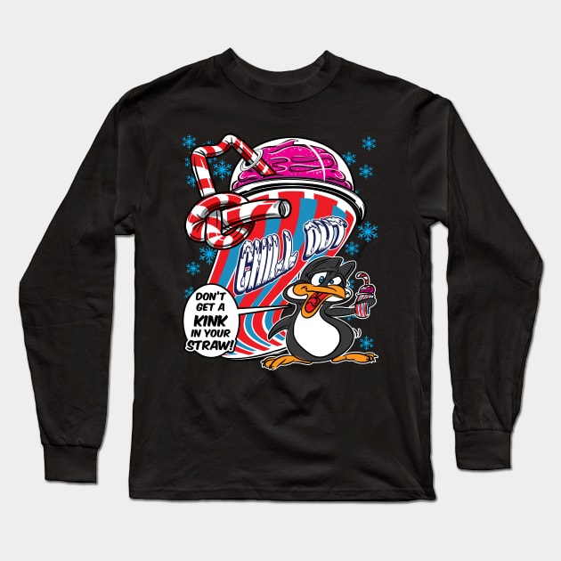 Chill Out! Don't get a Kink in your Straw! Long Sleeve T-Shirt by eShirtLabs